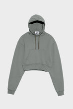 Load image into Gallery viewer, Altuzarra_Cropped Hooded Sweatshirt-Matcha