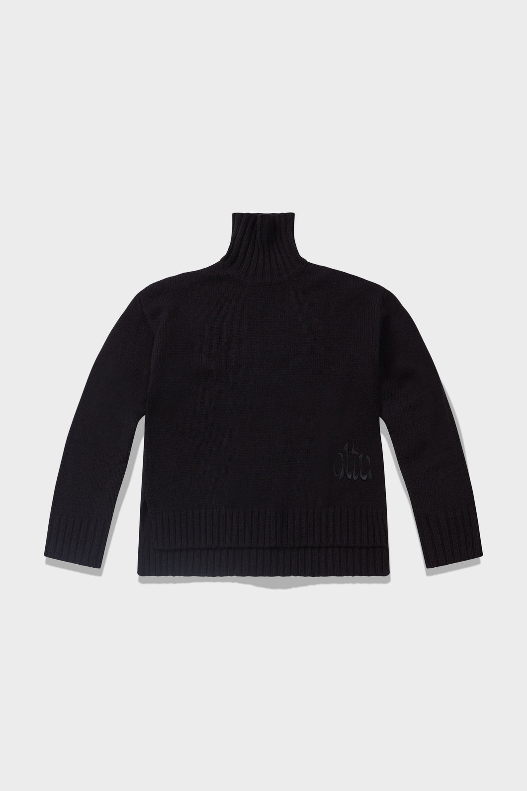Altuzarra_Embroidered Logo Sweater-Black