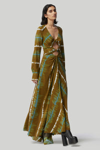 Altuzarra_'Helenos' Dress-Kalamata Gradient Shibori