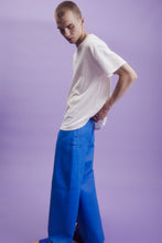 Load image into Gallery viewer, Altuzarra_Leather Wide Leg Pant-Blue Crush