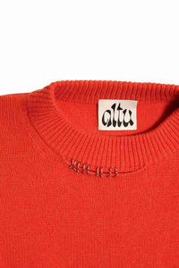 Altuzarra_Pierced Slit Sweater-Fire Red