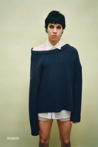 Altuzarra_Pullover With Buttons-Space Blue