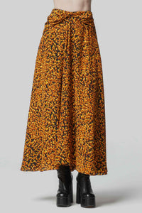 Altuzarra_'Pythia' Skirt-Golden Ochre Feather