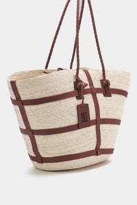 Altuzarra_'Watermill' Bag Large-Natural/Tawny